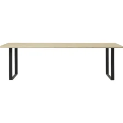 Muuto Matbord Och Barbord-70/70 Bord 108x255 cm, Massiv Rökt Ek / Sand