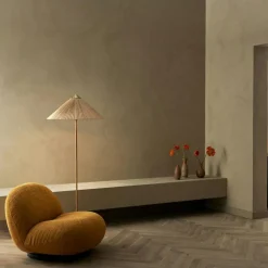 GUBI Golvlampor-9602 Golvlampa, Bambu