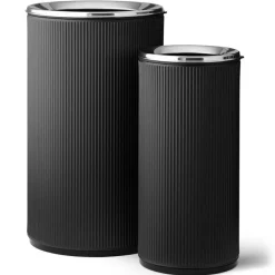 Vipp Papperskorgar & Pedalhinkar-18 Open Top Sopkorg 22 L, Svart / Polerat Stål