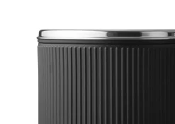 Vipp Papperskorgar & Pedalhinkar-18 Open Top Sopkorg 22 L, Svart / Polerat Stål