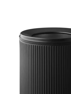 Vipp Papperskorgar & Pedalhinkar-18 Open Top Sopkorg 22 L, Svart / Polerat Stål