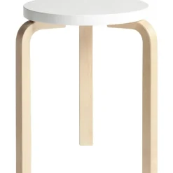 60 Pall, Björk / Vit Laminat