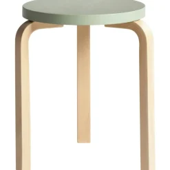 60 Pall, Björk / Vit Laminat