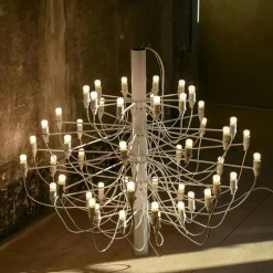 Flos Ljuskronor & Takkronor|Pendellampor-2097/75 Sarfatti Ljuskrona LED, Krom