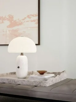 592 Sculpture Bordslampa Ø36 cm, Vit