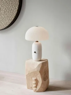 592 Sculpture Bordslampa Ø36 cm, Vit