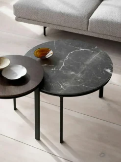 Vipp Sidobord & Avlastningsbord-421 Sidobord Ø40 cm, Mörk Ekfanér