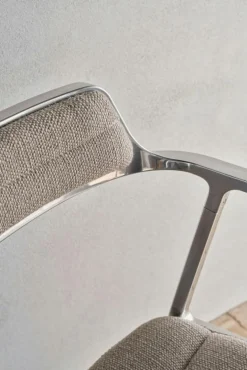 Vipp Skrivbordsstolar & Kontorsstolar-452 Snurrstol Med Fötter, Polerat Aluminium / Svart Läder