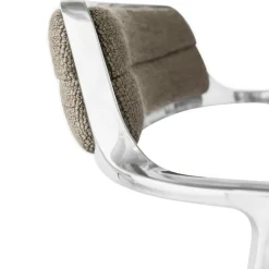 Vipp Skrivbordsstolar & Kontorsstolar-452 Snurrstol Med Fötter, Polerat Aluminium / Svart Läder