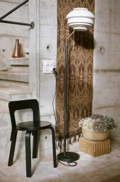 Artek Golvlampor-A808 Golvlampa, Polerad Mässing