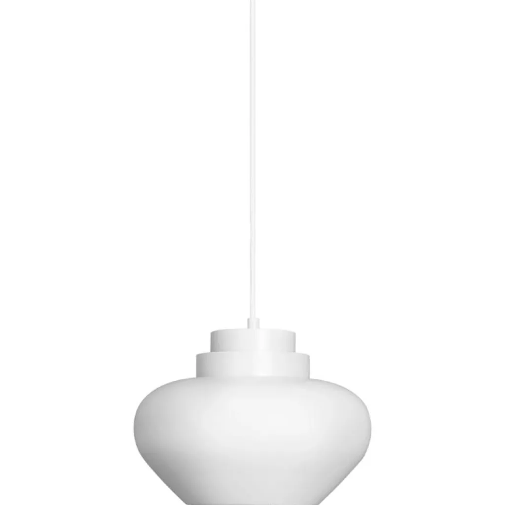 Artek Pendellampor-A333 Turnip Pendel Gjord av mässing, Gjord av stål, Vit / Mässing