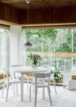 Artek Pendellampor-A333 Turnip Pendel Gjord av mässing, Gjord av stål, Vit / Mässing