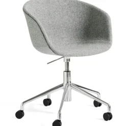 AAC53 Stol 5 star swivel, Aluminium / Coda White