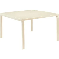 Artek Matbord Och Barbord-Aalto 84 Bord Kvadratisk 120x120 cm, Björk