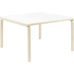 Artek Matbord Och Barbord-Aalto 84 Bord Kvadratisk 120x120 cm, Björk