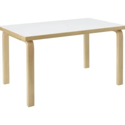 Aalto 80B Bord Rektangulär 60x100 cm, Svart Linoleum