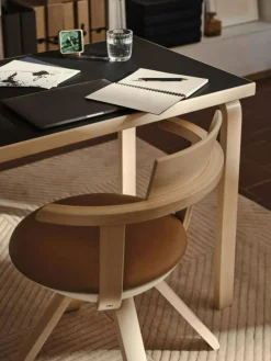 Aalto 80B Bord Rektangulär 60x100 cm, Svart Linoleum