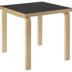 Artek Skrivbord|Matbord Och Barbord-Aalto 80C Bord Kvadratisk 60x60 cm, Vit Laminat