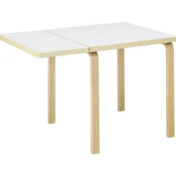 Artek Matbord Och Barbord-Aalto DL81C Bord Förlängningsbar, Svart