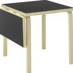 Artek Matbord Och Barbord-Aalto DL81C Bord Förlängningsbar, Svart