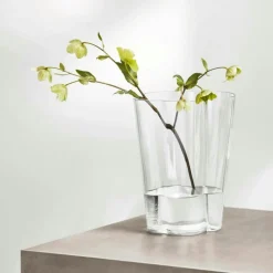 Iittala Vaser-Aalto Vas 27 cm, Mossgrön