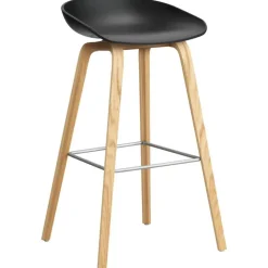 AAS 32 2.0 Barstol 75 cm, Lackad Ek / Svart