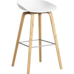 AAS 32 2.0 Barstol 75 cm, Lackad Ek / Svart