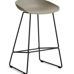 HAY Barstolar & Barpallar-AAS 38 2.0 Barstol 75 cm, Rostfritt Stål Svart / Vit