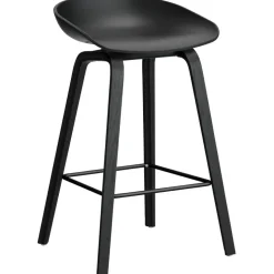 AAS 32 2.0 Barstol 65 cm, Svartlackad Ek / Raisin / Svart