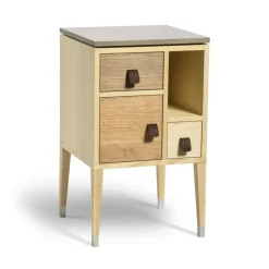 Abisko Sängbord Höga Ben, Fanér