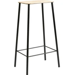 Adam Stool Barstol 76 cm, Läder/Stål