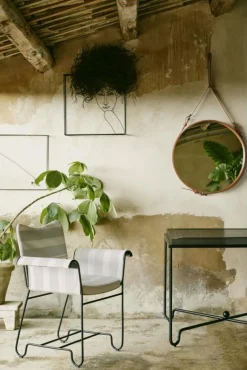 GUBI Väggspeglar-Adnet Väggspegel Cirkulär 58 cm, Cream