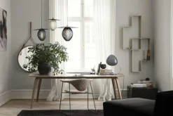 GUBI Väggspeglar-Adnet Väggspegel Cirkulär 58 cm, Cream