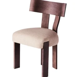 Dusty Deco Stolar-Alba Stol, Ek / Bouclé Sand