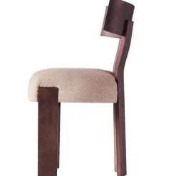 Dusty Deco Stolar-Alba Stol, Ek / Bouclé Sand