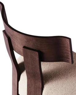 Dusty Deco Stolar-Alba Stol, Ek / Bouclé Sand