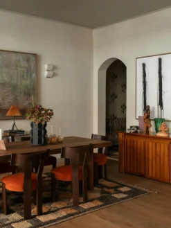 Dusty Deco Stolar-Alba Stol, Ek / Bouclé Sand