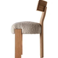 Dusty Deco Stolar-Alba Stol, Ek / Bouclé Sand