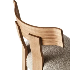 Dusty Deco Stolar-Alba Stol, Ek / Bouclé Sand