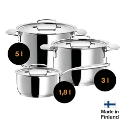 Fiskars Grytor-All Steel Gryta, 5 L