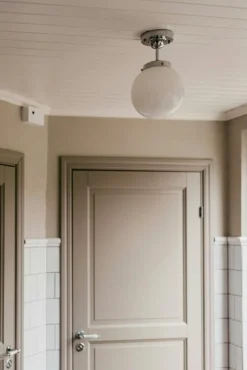 Globen Lighting Badrumsbelysning|Plafonder-Alley Taklampa, Antik Mässing / Vit