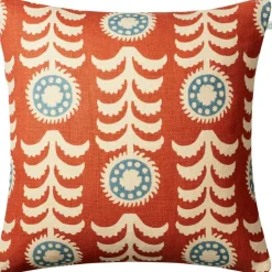 Alok Kuddfodral 50x50 cm, Light Beige / Apricot Orange / Heaven Blue