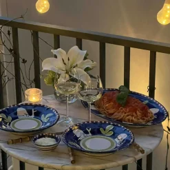 Piccola Home Djupa Tallrikar-Amalfi Djup Tallrik 23 cm, Blå