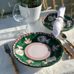 Piccola Home Assietter-Amalfi Salladstallrik 20 cm, Grön