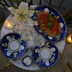 Amalfi Serveringsfat 37 cm, Blå