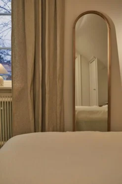 Amy Bouclé Gardin Sand, 140x300 cm