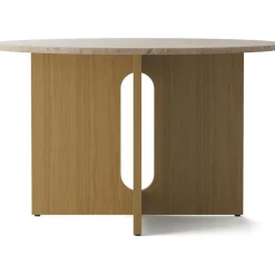 Audo Copenhagen Matbord Och Barbord-Androgyne Matbord Ø120 cm, Mörkbetsad Ek / Sand