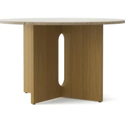 Audo Copenhagen Matbord Och Barbord-Androgyne Matbord Ø120 cm, Mörkbetsad Ek / Sand