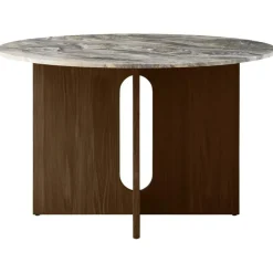 Audo Copenhagen Matbord Och Barbord-Androgyne Matbord Ø120 cm, Mörkbetsad Ek / Sand