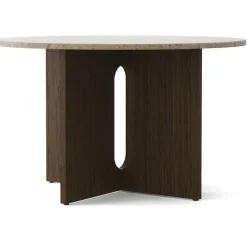 Audo Copenhagen Matbord Och Barbord-Androgyne Matbord Ø120 cm, Mörkbetsad Ek / Sand